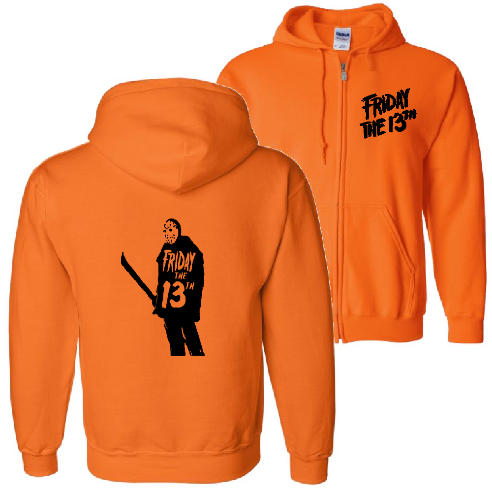 Friday The 13th Jason Voorhees Orange Baseball Jersey