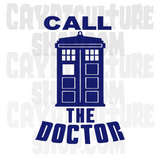 Doctor Who Call the Doctor Vinyl Decal