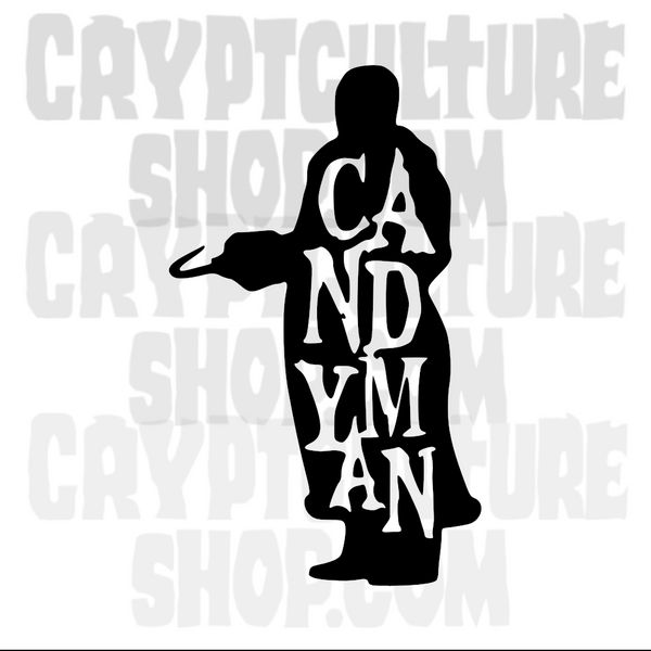 Candyman Text Vinyl Decal