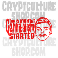 True Crime Jeffrey Dahmer Cannibalism Vinyl Decal