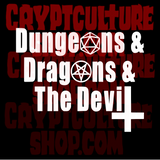 Dungeons and Dragons and the Devil Vinyl Decal