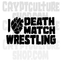 Pro Wrestling I Heart Death Match Wrestling Vinyl Decal
