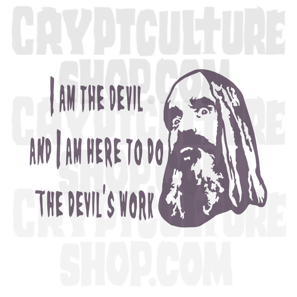 Devil's Rejects Devil's Work Otis Vinyl Decal – Crypt Culture