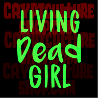 Occult Living Dead Girl Vinyl Decal