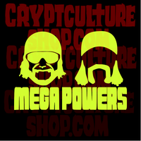 Pro Wrestling Mega Powers Vinyl Decal