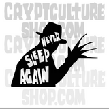 Nightmare on Elm Street Never Sleep Again Vinyl Decal