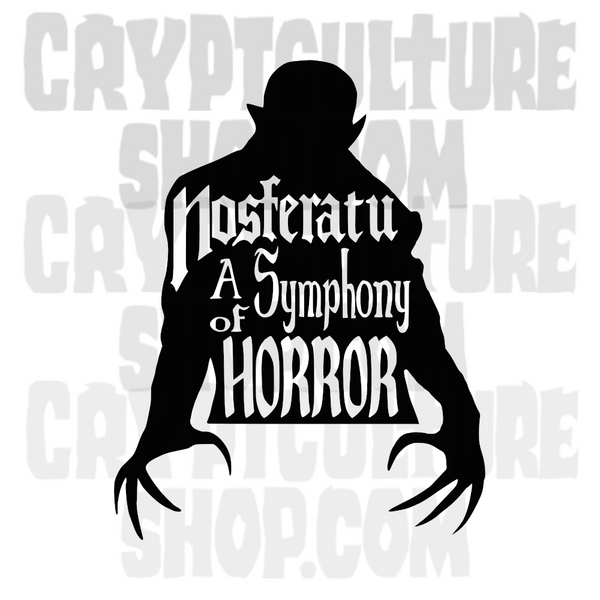 Nosferatu Silhouette Symphony of Horror Vinyl Decal