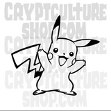 Anime Pokemon Pikachu Vinyl Decal