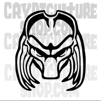 Predator Mask Vinyl Decal