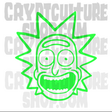 Rick and Morty Smile Vinyl Decal