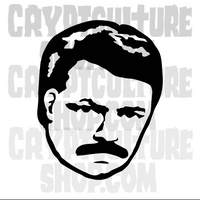 Parks and Rec Ron Swanson Vinyl Decal