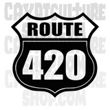 Horror Route 420 Vinyl Decal