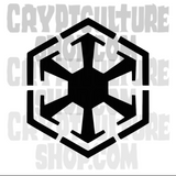 Sci Fi Wars Sith Symbol Vinyl Decal