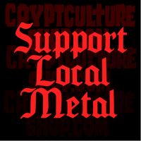 Horror Support Local Metal Vinyl Decal