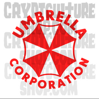 Resident Evil Umbrella Corporation Vinyl Decal