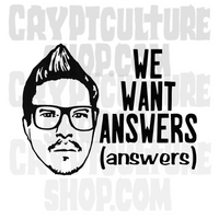 Ghost Adventures We Want Answers Vinyl Decal