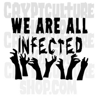 Walking Dead We Are All Infected Vinyl Decal Sticker