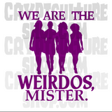 Craft We Are the Weirdos Mister Vinyl Decal