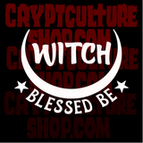 Occult Witch Blessed Be Vinyl Decal