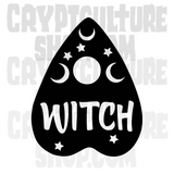 Occult Witch Planchette Vinyl Decal