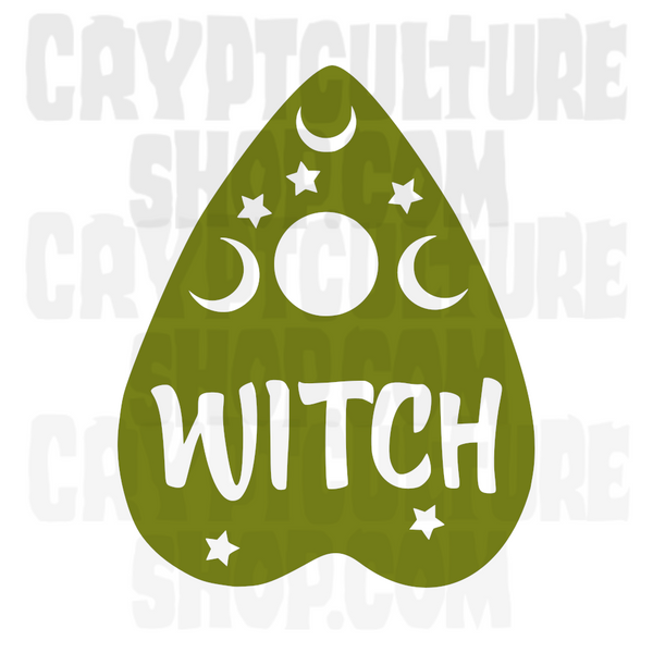 Occult Witch Planchette Vinyl Decal