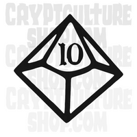 Dungeons and Dragons D&D d10 Vinyl Decal