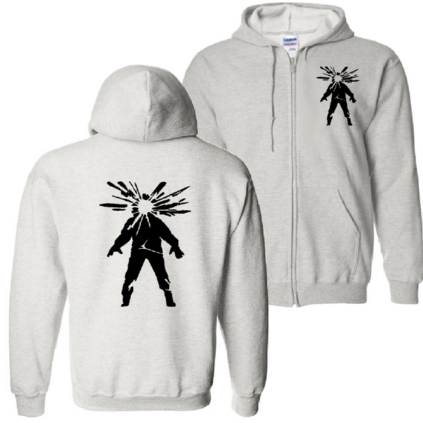 merch Massacre Alien Zip Up Hoodie