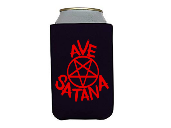 Ave Satana Hail Satan Devil Can Cooler Sleeve Bottle Holder Witchcraft Free Shipping Merch Massacre