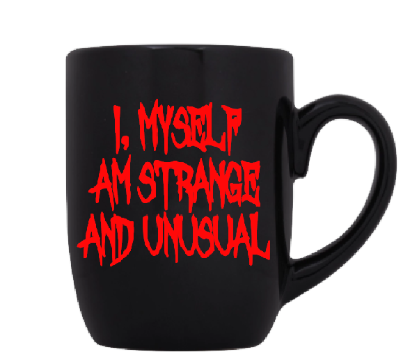 Beetlejuice Mug Coffee Cup Black I Myself Strange Unusual Supernatural Spirit Ghost Horror Free Shipping Merch Massacre