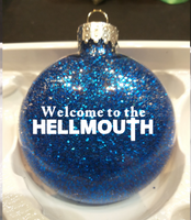 Buffy the Vampire Slayer Ornament Glitter Christmas Shatterproof Welcome to Hellmouth Hush Horror Scary Funny Halloween Free Shipping Merch Massacre