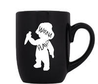 Child's Play Mug Coffee Cup Black Chucky Wanna Play? Slasher Serial Killer Doll Horror Free Shipping Merch Massacre