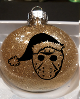 Friday the 13th Ornament Glitter Christmas Shatterproof Jason Voorhees Camp Crystal Lake Slasher Serial Killer Halloween Free Shipping Merch Massacre