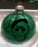 Friday the 13th Ornament Glitter Christmas Shatterproof Jason Voorhees Camp Crystal Lake Slasher Serial Killer Halloween Free Shipping Merch Massacre