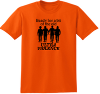 Clockwork Orange T Shirt Adult Clothes S-5X Ultra Violence Droogs Alex British  Serial Killer Horror Halloween Unisex Free Shipping Merch Massacre