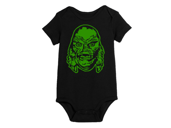 Universal Monsters Baby Infant Youth Bodysuit Romper NB-24 Months Creature From The Black Lagoon Gill Man Gillman Horror Free Shipping Merch Massacre