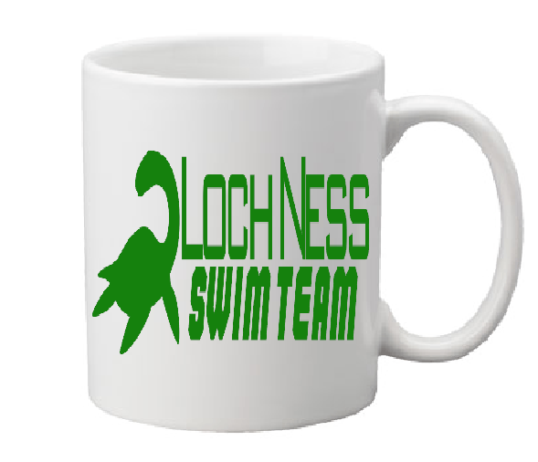 Paranormal Mug Coffee Cup White Loch Ness Swim Team Monster Nessie Crytpid Cryptozoology Bigfoot UFO Horror Halloween Free Shipping Merch Massacre