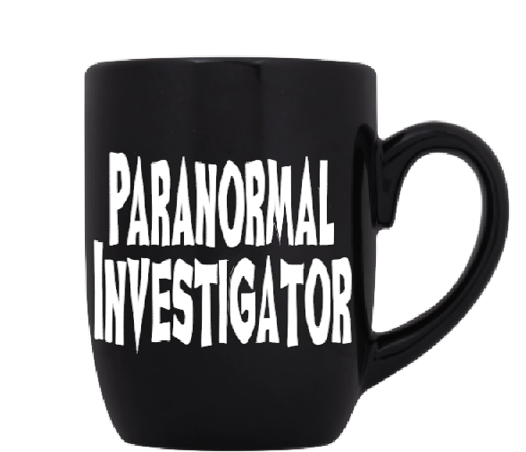 Paranormal Mug Coffee Cup Black Investigator Ghost Hunter Cryptid Supernatural Spirit Bigfoot Loch Ness UFO Crypto Sci Fi Free Shipping Merch Massacre