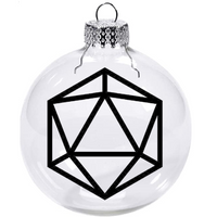 Gamer Ornament Christmas Shatterproof Disc Dungeons and Dragons d20 THAC0 Devil Game Gaming Tabletop RPG Nerd Geek Free Shipping Merch Massacre