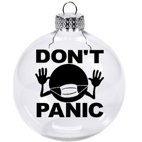 Hitchhiker's Guide to the Galaxy Ornament Christmas Shatterproof Don't Panic Mostly Harmless Sci Fi Science Fiction Scifi Free Shipping Merch Massacre