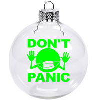 Hitchhiker's Guide to the Galaxy Ornament Christmas Shatterproof Don't Panic Mostly Harmless Sci Fi Science Fiction Scifi Free Shipping Merch Massacre