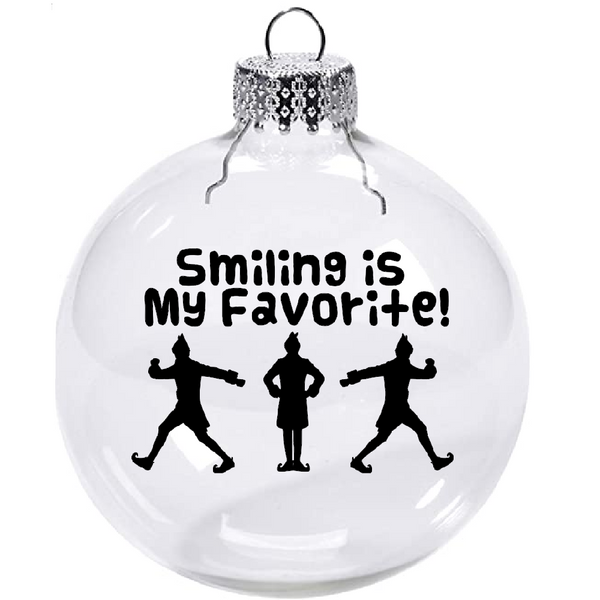 Elf Ornament Christmas Shatterproof Disc Buddy Smiling Is My Favorite He's an Angry  Holiday Movie Funny Comedy Free Shipping Merch Massacre