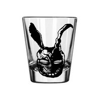 Donnie Darko Shot Glass Frank the Rabbit Horror Sci Fi Science Fiction Time Travel Dark Comedy Nerd Geek Halloween Free Shipping Merch Massacre