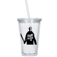 Friday the 13th Tumbler Cup Jason Voorhees Slasher Serial Killer Camp Crystal Lake Horror Nerd Geek Funny Eighties 80's Free Shipping Merch Massacre