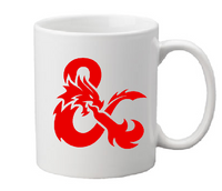 Gamer Dungeons and Dragons Mug Coffee Cup White D&D d20 THAC0 RPG Role Playing Game Fantasy Tabletop Gaming Nerd Geek Free Shipping Merch Massacre