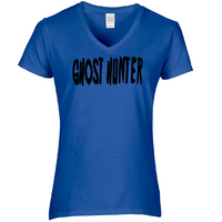 Paranormal Ghost Ladies V Neck T Shirt Adult S-3X Hunter Investigator Spirit Cryptid Sci Fi Supernatural Funny LOL Free Shipping Merch Massacre