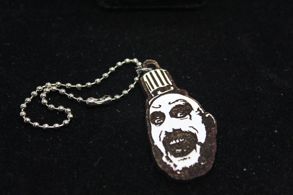 Captain Spaulding Keychain Charm Zipper Pull Jewelry Horror Merch Massacre