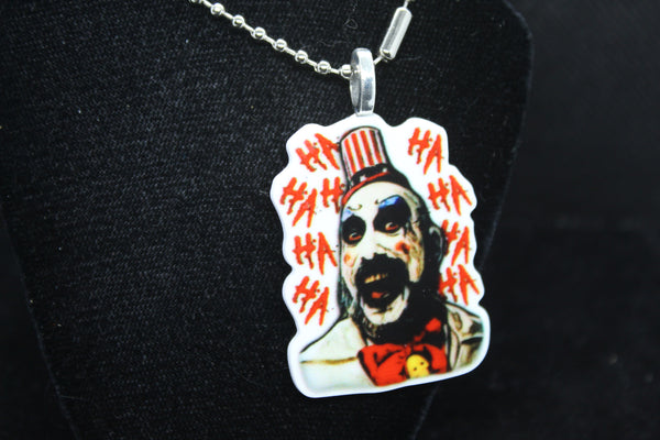 Captain Spaulding Clown Keychain Charm Zipper Pull Jewelry Horror Merch Massacre