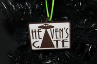 Heavens Gate Cult Serial Killer True Crime Wood Christmas Holiday Ornament Horror Halloween Pop Culture