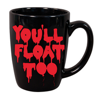 It Mug Coffee Cup Black You'll Float Too Pennywise Balloon Dancing Killer Clown Slasher Supernatural Horror Halloween Free Shipping Merch Massacre
