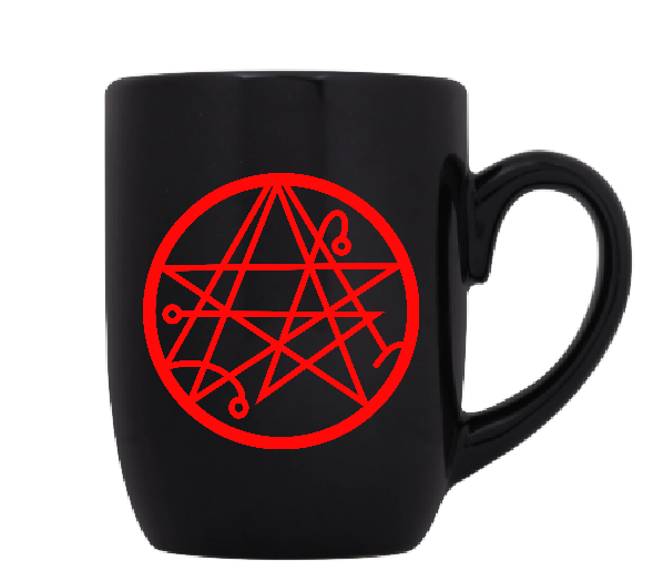 Lovecraft Mug Coffee Cup Black Cthulhu HP Elder Sign Necronomicon Eldritch Horror Cthulu Weird Tales Sci Fi Halloween Free Shipping Merch Massacre